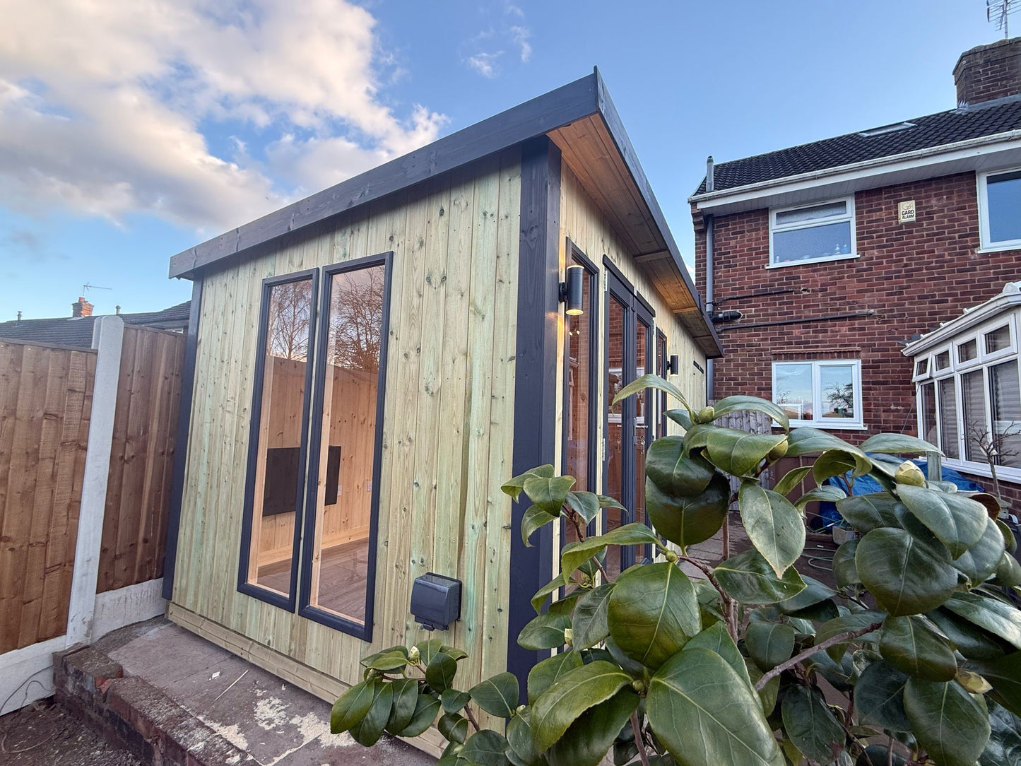 Vertically Cladded - Contemporary Royal Shed Combi - 12mm Vertical Cladding