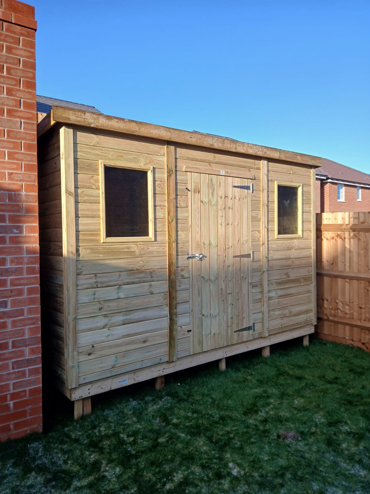 2x2 Pent Shed - 16mm Tantalised Loglap Cladding