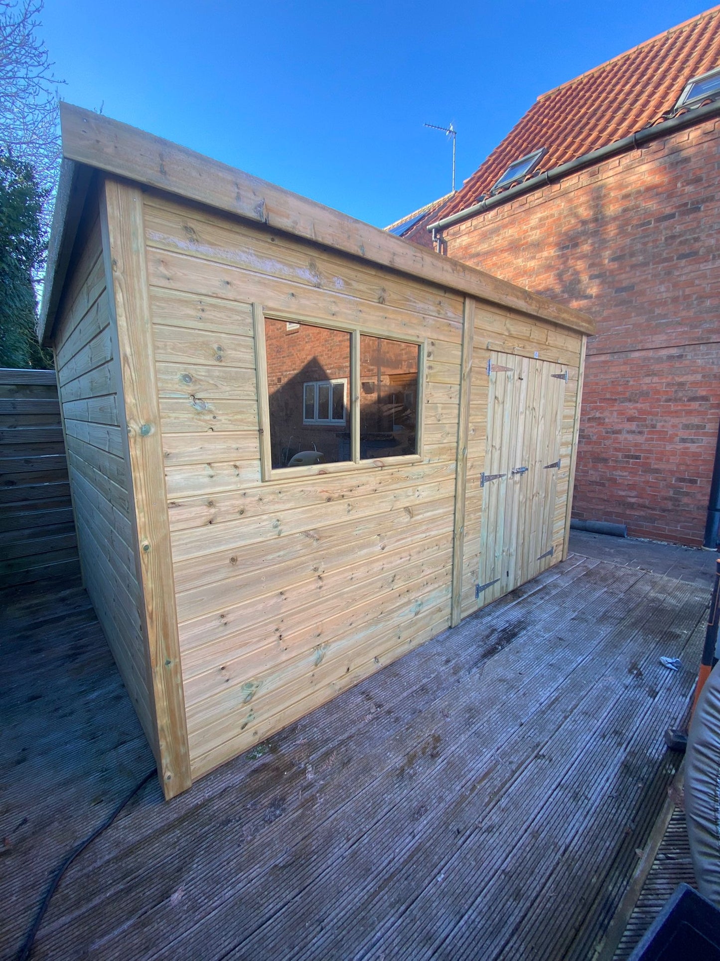 2x2 Pent Shed - 16mm Tantalised Loglap Cladding