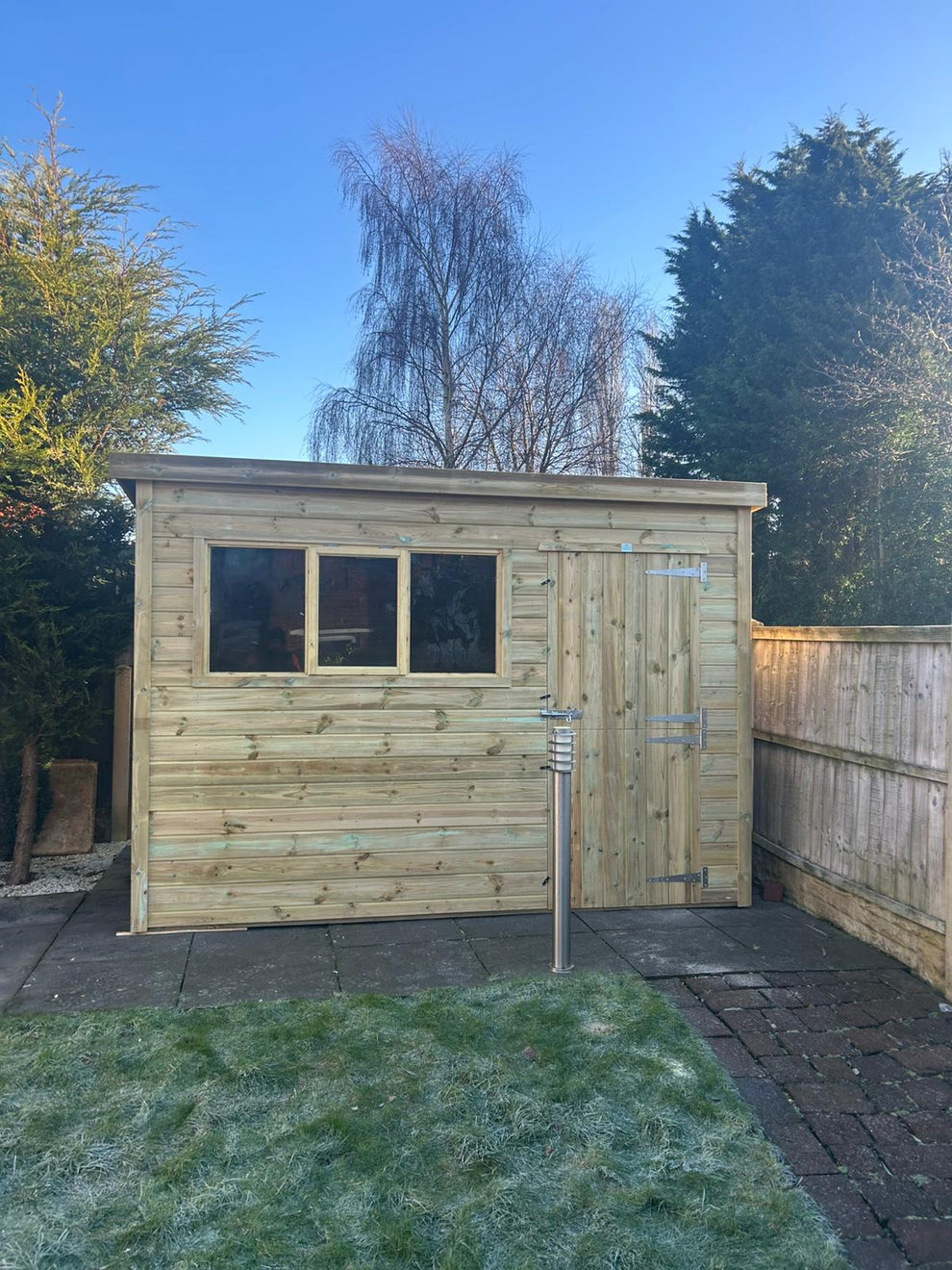 2x2 Pent Shed - 16mm Tantalised Loglap Cladding – White Post Farm ...