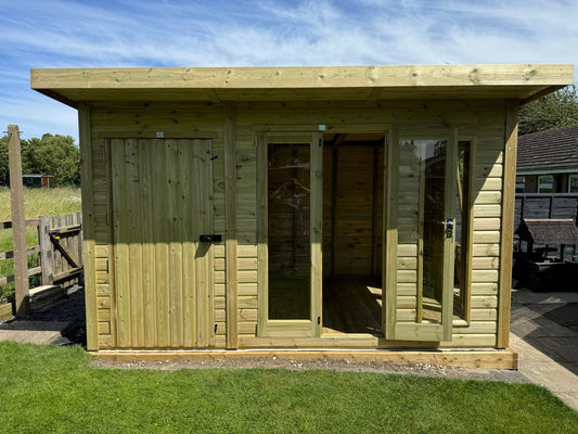 Contemporary Royal Shed Combi - 16mm Loglap Cladding