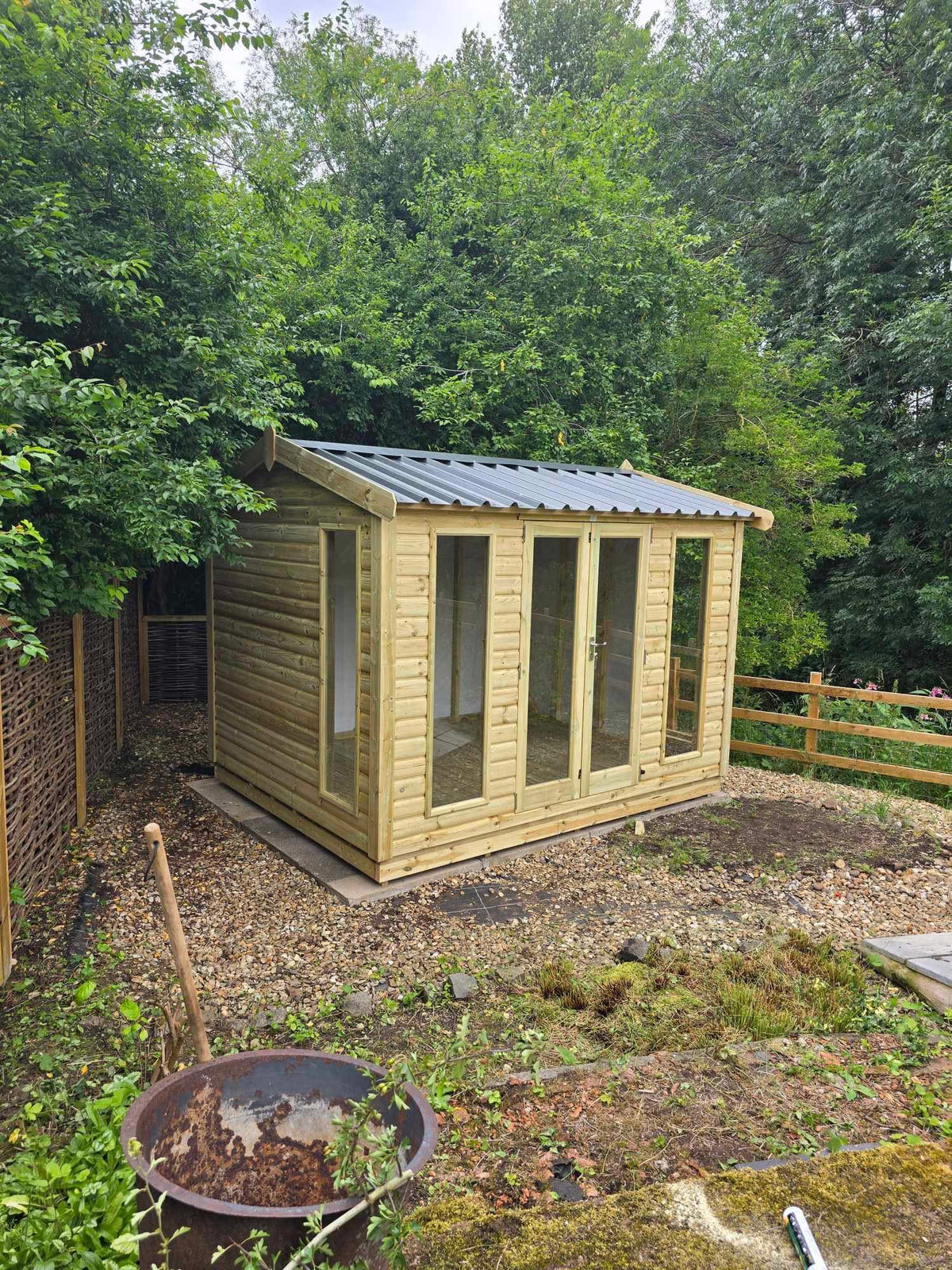 Loglap Cladding Howdens Hawkshead Cottage - 20mm Tantalised Loglap Cladding – White Post Farm ...
