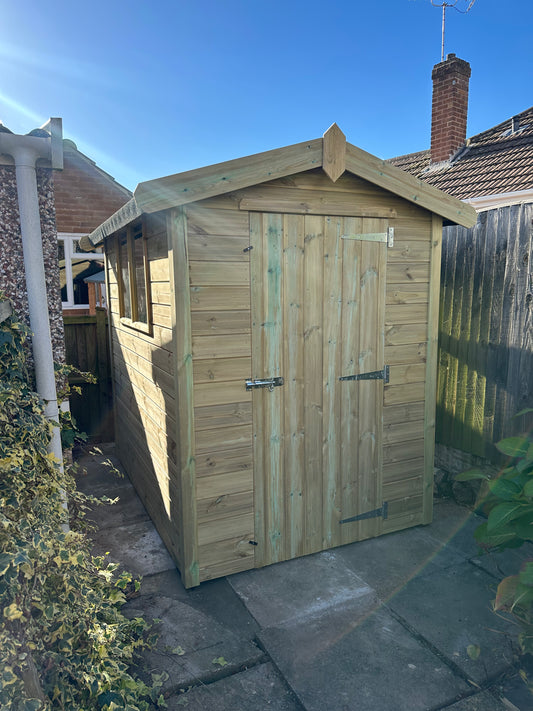 2x2 Apex Shed - 12mm Tantalised Shiplap Cladding