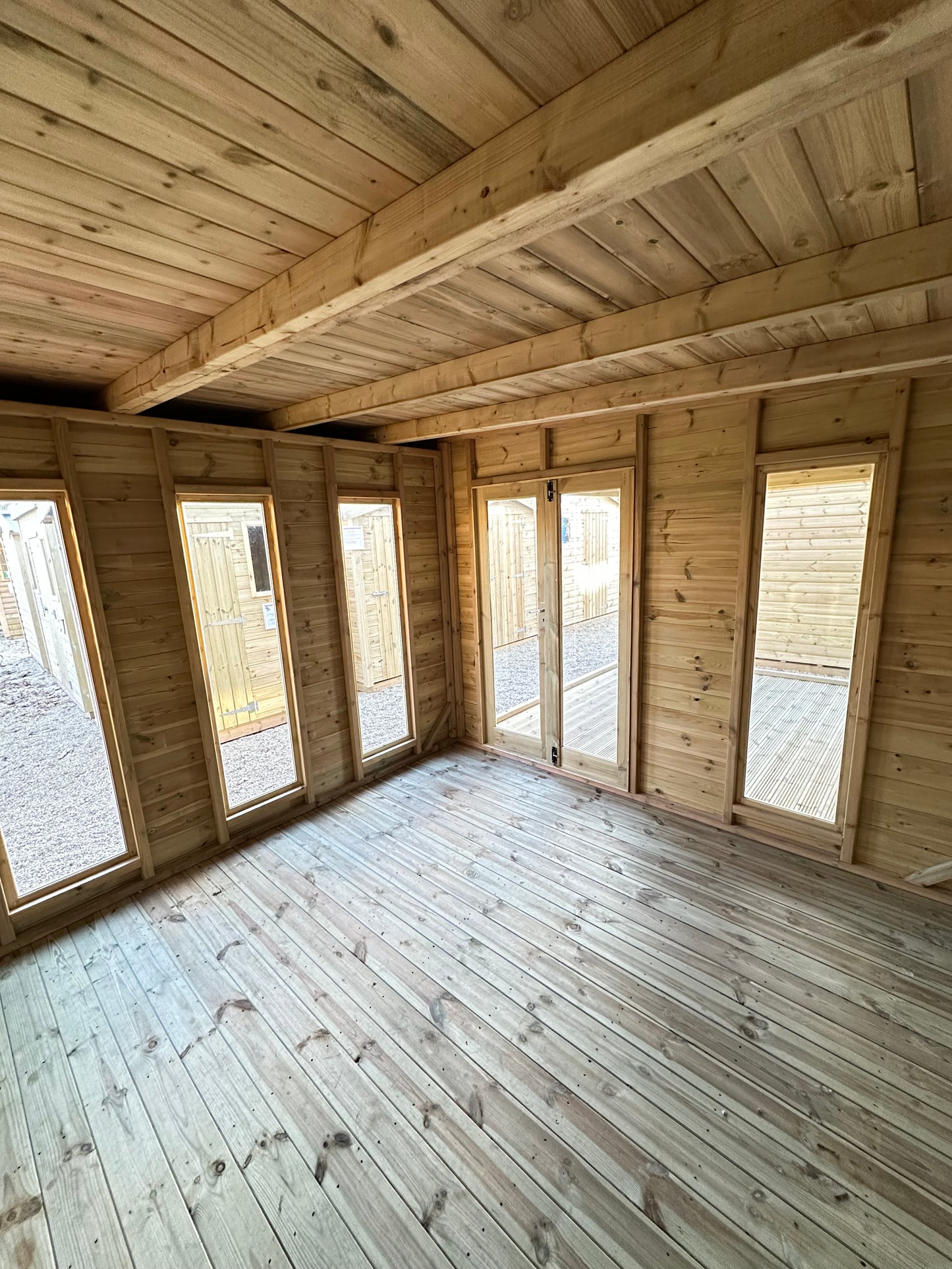 Contemporary Royal Pent Summer House - 16mm Loglap Cladding