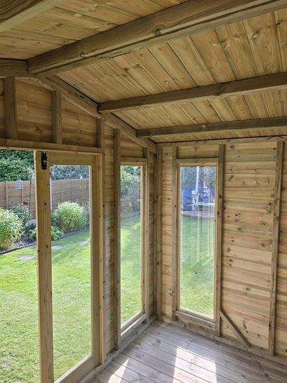 Contemporary Royal Shed Combi - 16mm Loglap Cladding