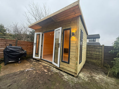 Monarch Garden Room - 12mm Shiplap Cladding