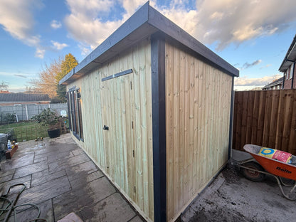 Vertically Cladded - Contemporary Royal Shed Combi - 12mm Vertical Cladding