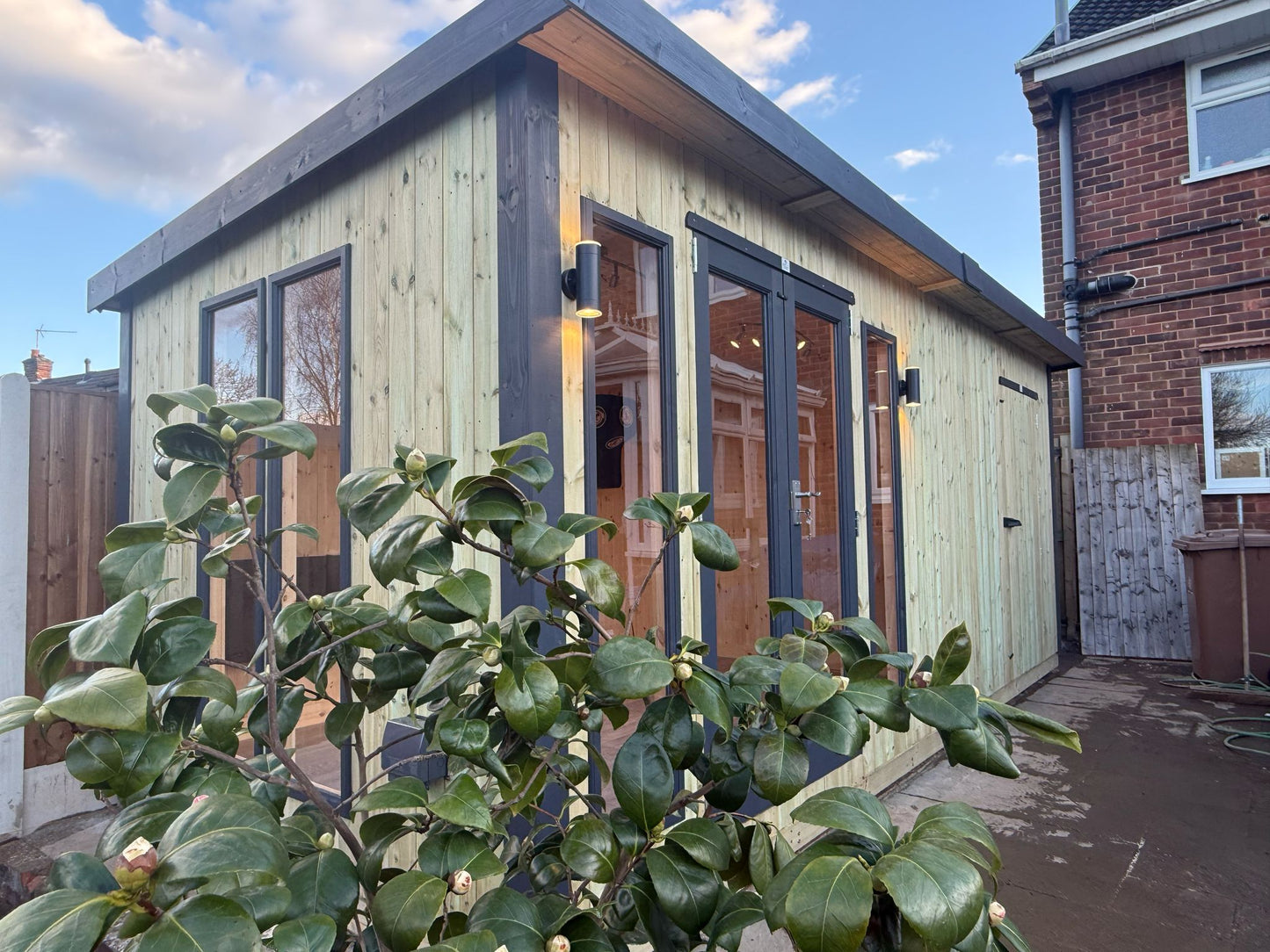 Vertically Cladded - Contemporary Royal Shed Combi - 12mm Vertical Cladding