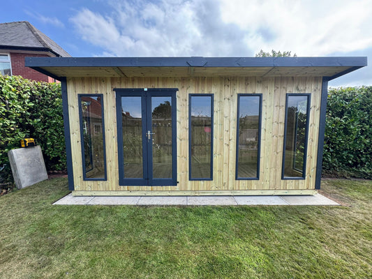 Vertically Cladded - Contemporary Royal Pent  - 12mm Vertical Cladding