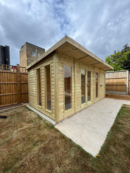 Contemporary Royal Shed Combi - 16mm Loglap Cladding