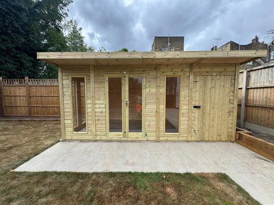 Contemporary Royal Shed Combi - 16mm Loglap Cladding