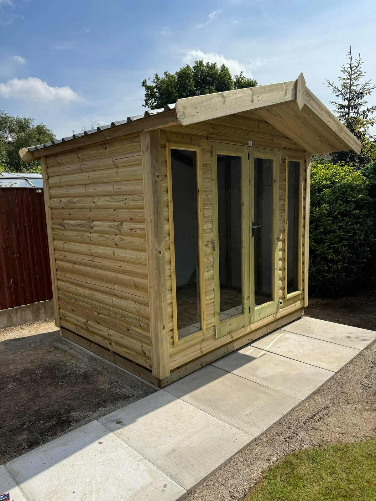 Loglap Cladding On Building Thirlmere Cottage - 20mm Tantalised Loglap Cladding – White Post Farm ...