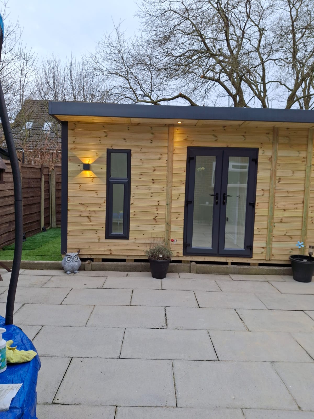 Monarch Garden Room - 16mm Loglap Cladding