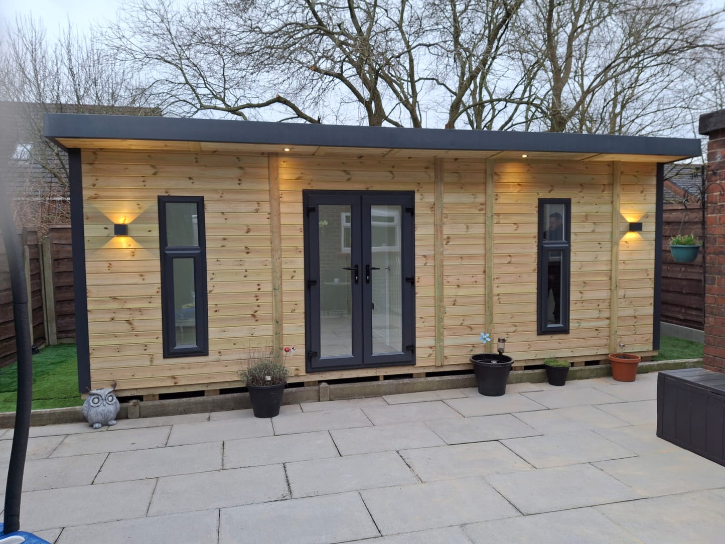 Monarch Garden Room - 16mm Loglap Cladding