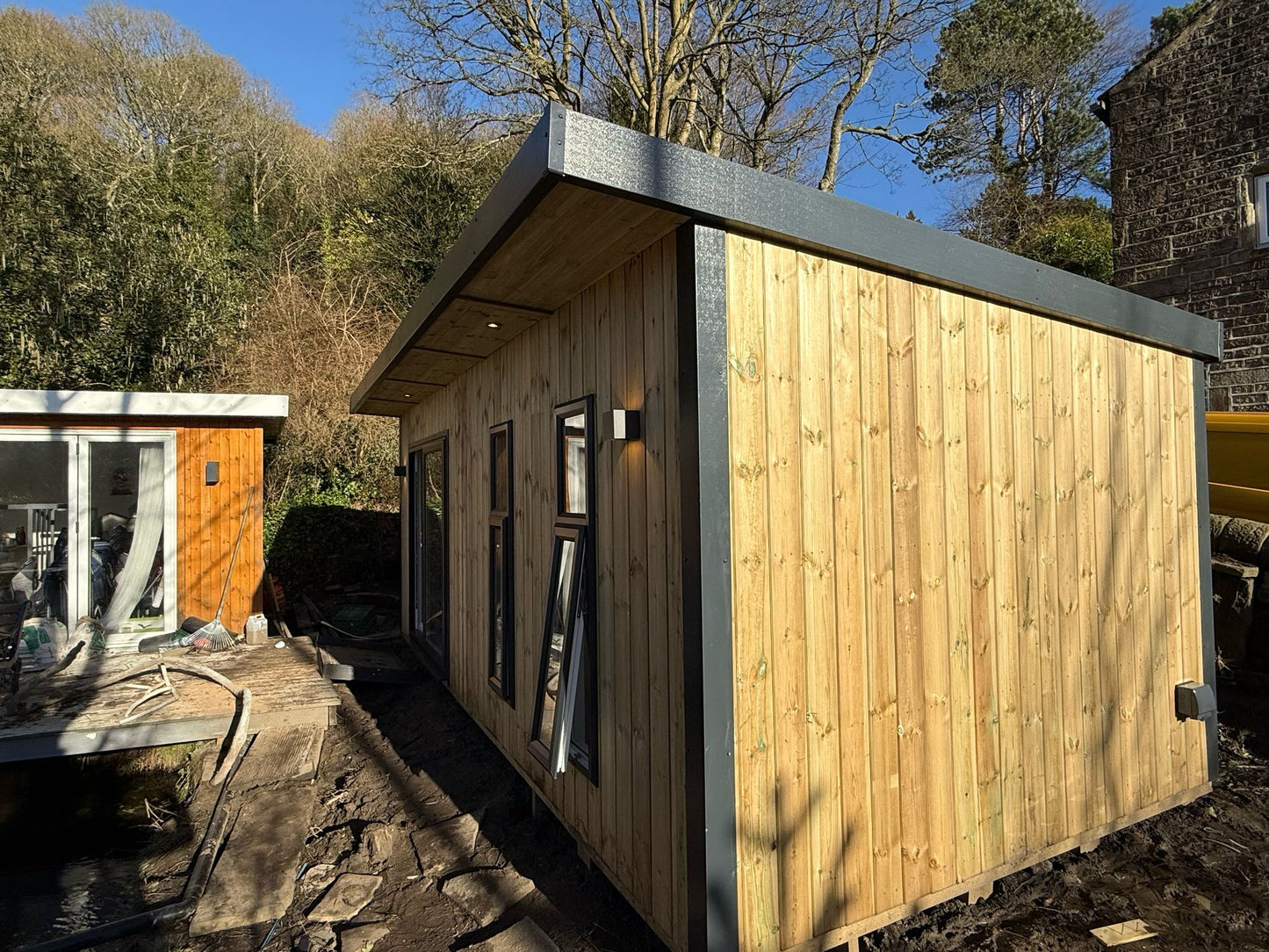Moderna Vertical Clad Garden Room - 20mm TGV Cladding