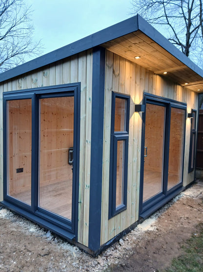 Moderna Vertical Clad Garden Room - 20mm TGV Cladding