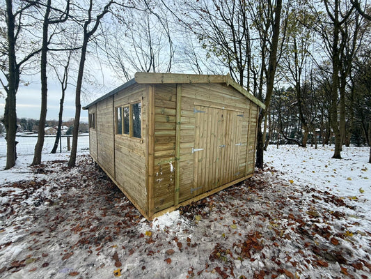3x2 Workshop - 8ft, 10ft & 12ft Gable Option - 12mm Cladding