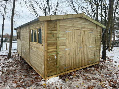3x2 Workshop - 8ft, 10ft & 12ft Gable Option - 16mm Cladding