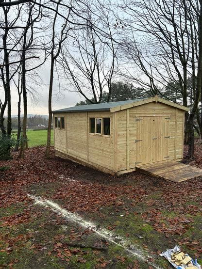 3x2 Workshop - 8ft, 10ft & 12ft Gable Option - 16mm Cladding