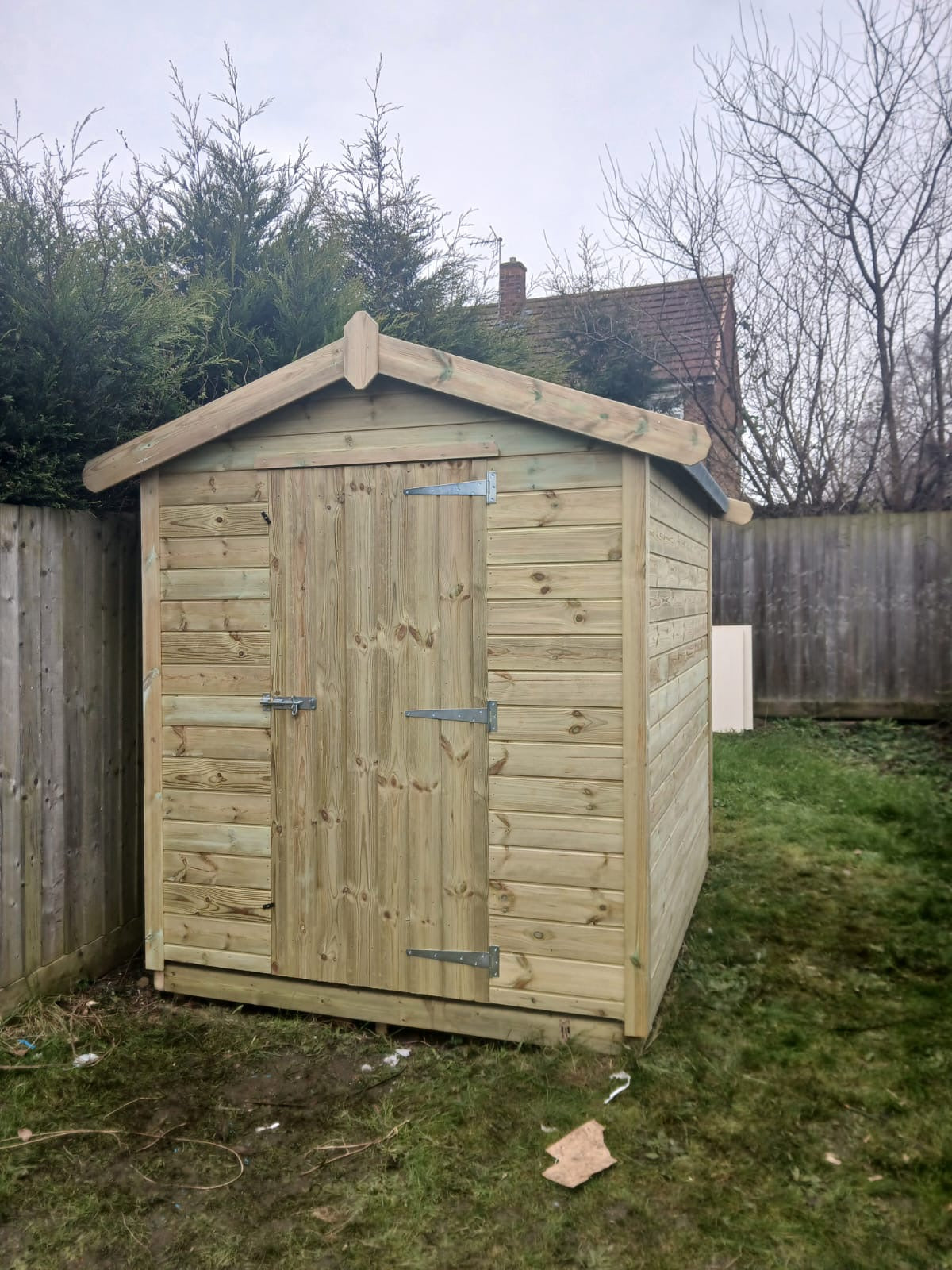 Standard Apex Shed - 16mm Tantalised Loglap Cladding
