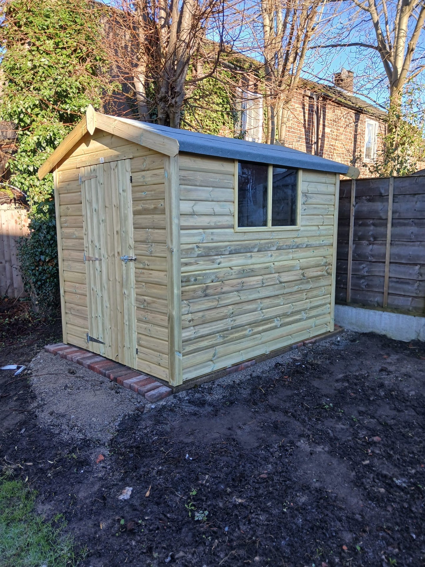 Standard Apex Shed - 16mm Tantalised Loglap Cladding